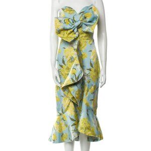 MESTIZA NEW YORK Floral Print Midi Length Dress with Tags size 10
